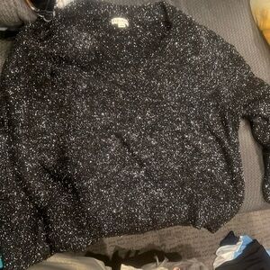 Ava and Viv 3x black sweater with silver sparkles